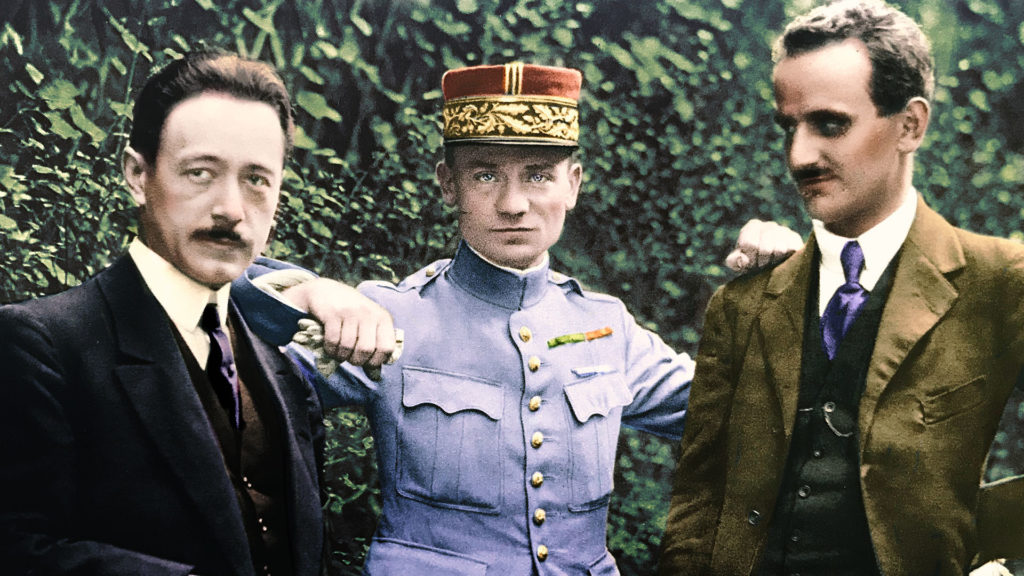 Strimpl, Štefánik a Markovič v roku 1918.